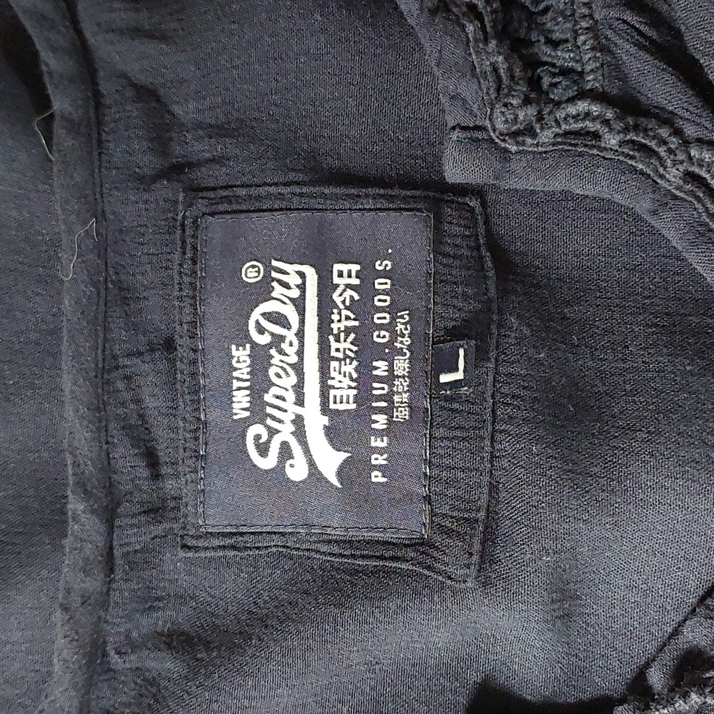 LAST CHANCE:  Superdry navy eyelet lace blouse. - Picture 7 of 9